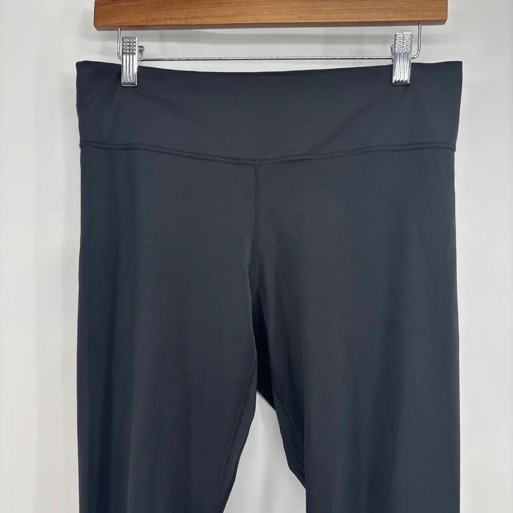 Nike Women Tight Dri-FIT Full Legging Mid‎ Rise Black Gold Swoosh DM1608 Size L